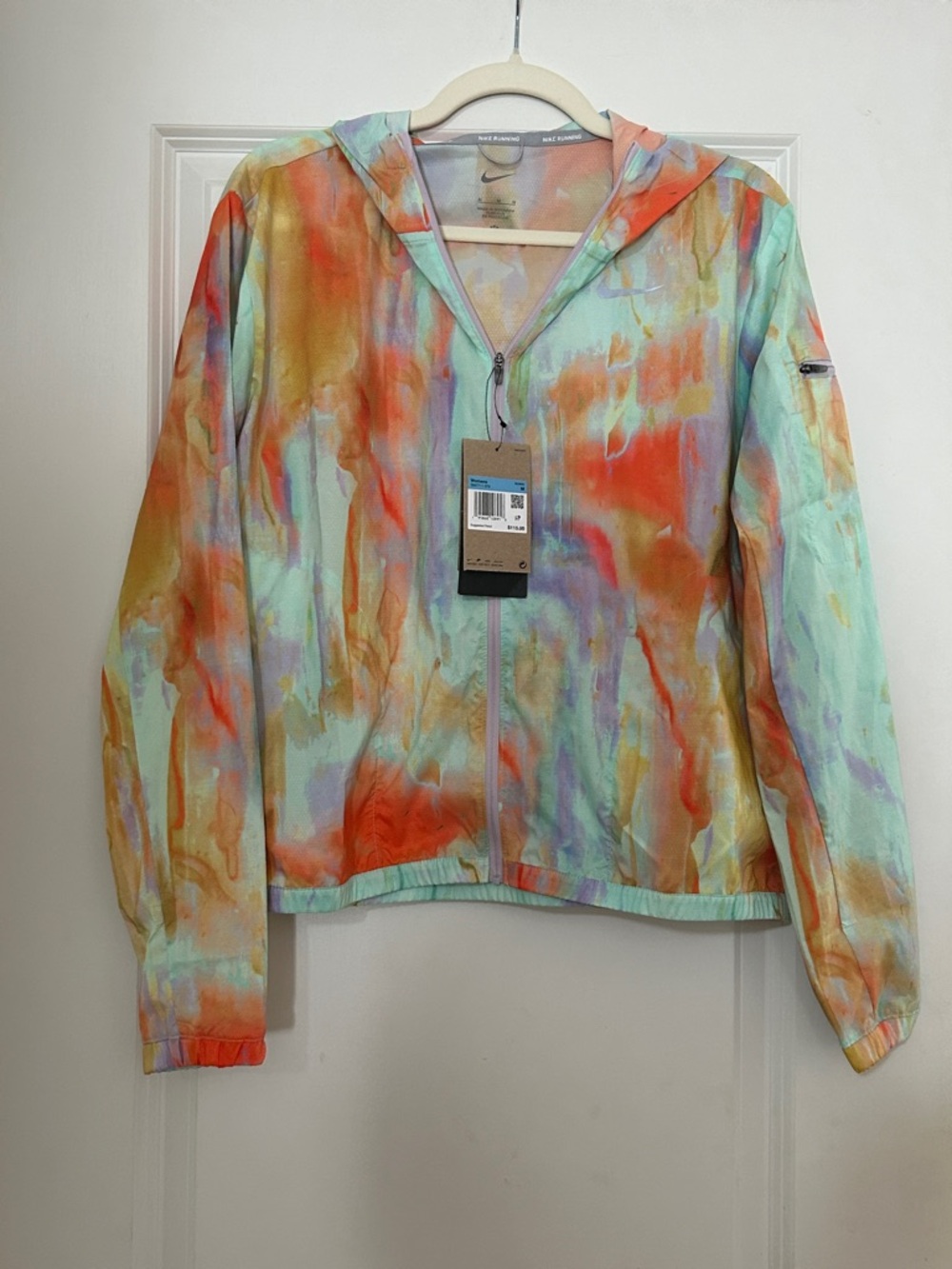 Nike Colorful Watercolor Windbreaker Hooded Jacket DM7711-379